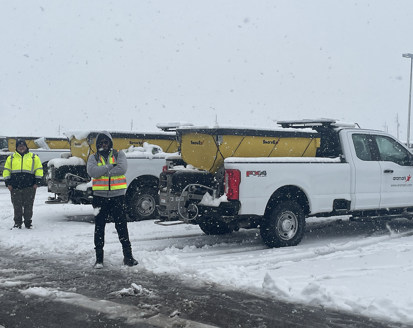 snow removal operations at Denver International Airport